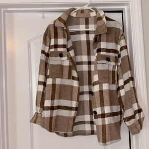 Brown Plaid Shacket